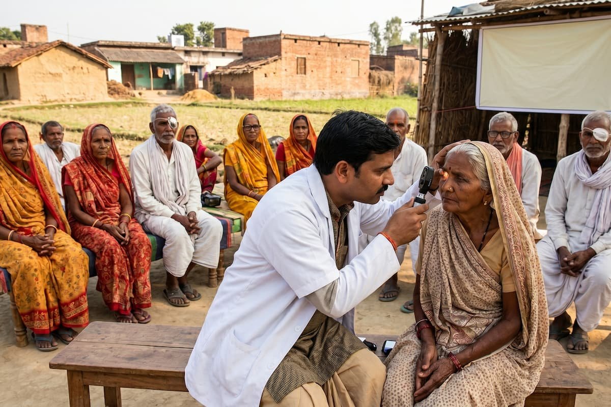 MEDICS free eye camp for underprivileged patients in Uttar Pradesh